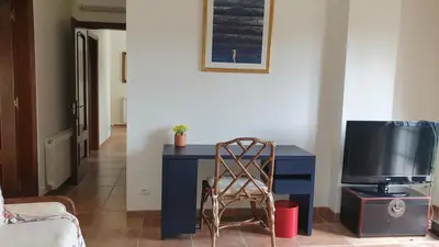 Una televisión o centro de entretenimiento en Villa Pantanal in Golf Costa Brava