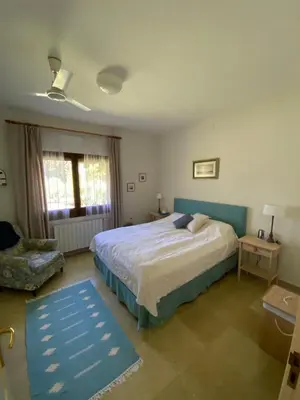 Cama o camas de una habitación en El Pigot - charming tranquil holiday home surrounded by nature with a private swimming pool