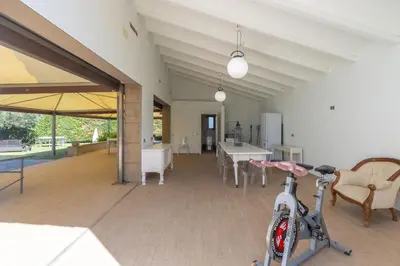 Gimnasio o instalaciones de fitness de casa rural de ensueño