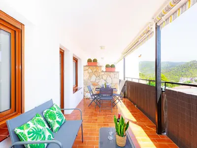 Zona de estar de Apartment Sea Hills by Interhome