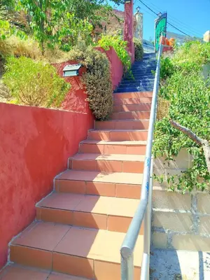 Plano de casa vacacional con piscina privada