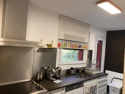 Una cocina o zona de cocina en Casa Natura Flassia de 240m2 con piscina privada