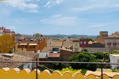 Vista general de Palafrugell o vista desde el apartamento