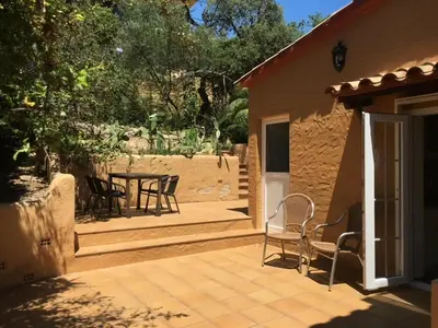 Un patio o zona al aire libre en Villa in Platja d'Aro with Private Pool
