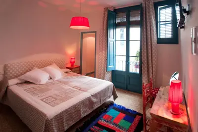 Cama o camas de una habitación en Hotel Hostal Chic