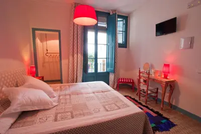 Cama o camas de una habitación en Hotel Hostal Chic