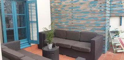 Zona de estar de Hotel Hostal Chic