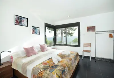 Cama o camas de una habitación en Villa Jimena