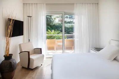 Cama o camas de una habitación en Hotel Sa Punta - Adults Only fr13