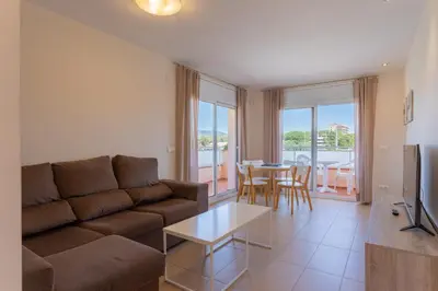 Una televisión o centro de entretenimiento en Residencial Super Stop Apartaments Torre Valentina