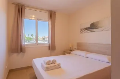 Cama o camas de una habitación en Residencial Super Stop Apartaments Torre Valentina