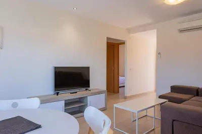 Una televisión o centro de entretenimiento en Residencial Super Stop Apartaments Torre Valentina