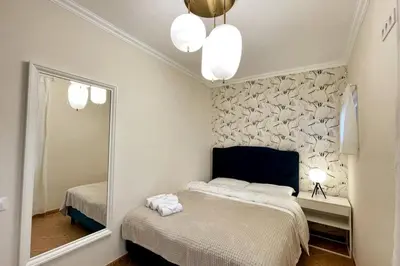 Cama o camas de una habitación en Mediterranean Villa sea views