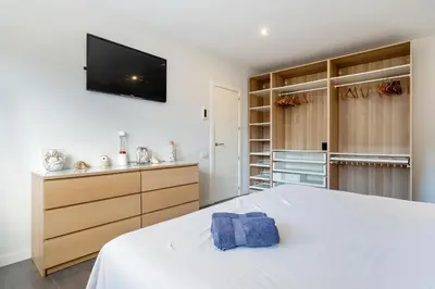 Cama o camas de una habitación en Hauzify I Casa Sa Calma