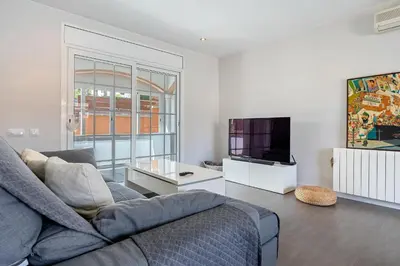 Una televisión o centro de entretenimiento en Hauzify I Casa Sa Calma