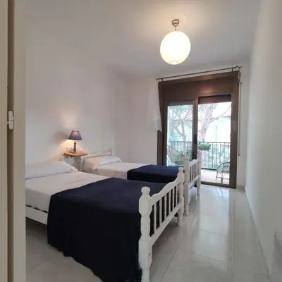 Cama o camas de una habitación en VILLAS COSETTE Apartamento MAR BELLA 31