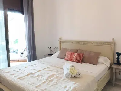 Cama o camas de una habitación en VILLAS COSETTE Apartamento MAR BELLA 31