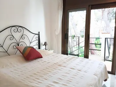 Cama o camas de una habitación en VILLAS COSETTE Apartamento MAR BELLA 31