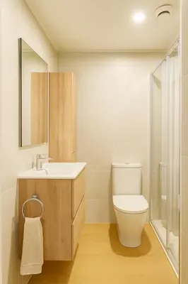 Un baño de Apartamento Familiar en Fenals, Santa Clotilde