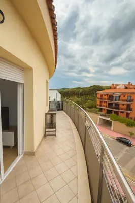 Un balcón o terraza de Apartamento Familiar en Fenals, Santa Clotilde