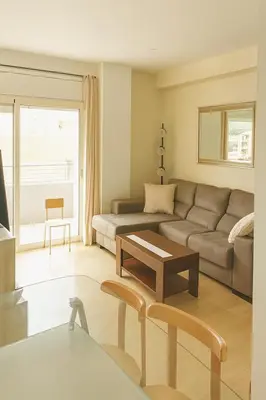 Zona de estar de Apartamento Familiar en Fenals, Santa Clotilde