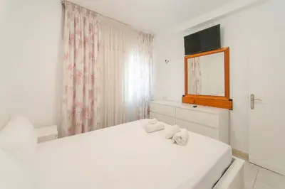 Cama o camas de una habitación en WELCS APARTAMENTO 288 PDA cerca del mar
