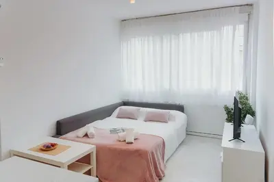 Cama o camas de una habitación en WELCS APARTAMENTO 288 PDA cerca del mar