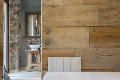 Cama o camas de una habitación en AS Sant Domènec Pool&Bike