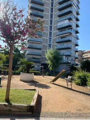 Jardín al aire libre en Familiar apartamento Platja d'Aro