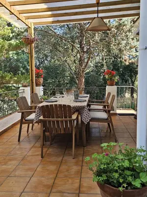 Jardín al aire libre en Casa Fritz