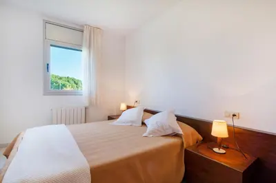 Cama o camas de una habitación en Apartaments Ancora