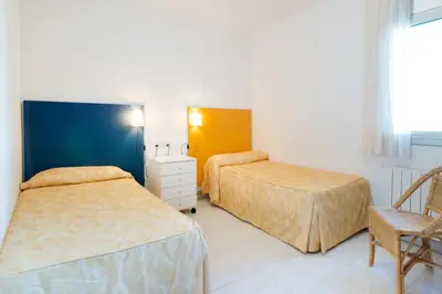 Cama o camas de una habitación en Apartaments Ancora
