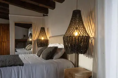 Cama o camas de una habitación en Mas Escarrà