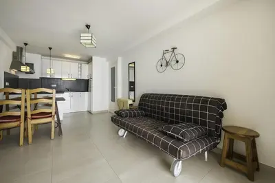 Zona de estar de Apartamento en primera línea con espectaculares vistas al mar