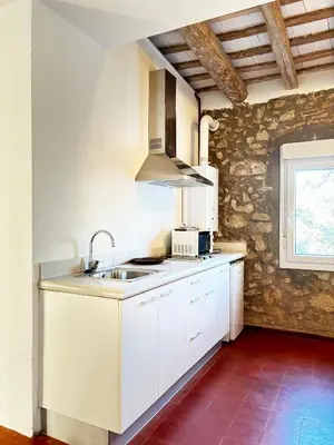 Una cocina o zona de cocina en Mas Ribas Hotel i Esdeveniments