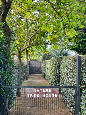 Jardín al aire libre en Nature Tree House