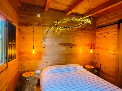 Cama o camas de una habitación en Nature Tree House