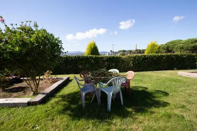 Jardín al aire libre en Catalunya Casas Beautiful villa just 25 km from the beach of Lloret de Mar