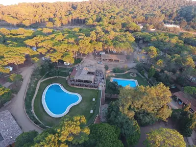 Plano de Camping Begur - Luxe Lodge