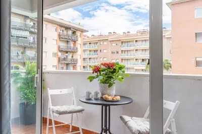 Un balcón o terraza de Tic Tac 23 Family apartment with pool view
