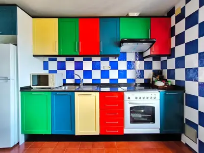 Una cocina o zona de cocina en Apartamento Canet de Mar Playa, Costa de Barcelona