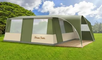 Jardín al aire libre en Glamlodge camping la masia