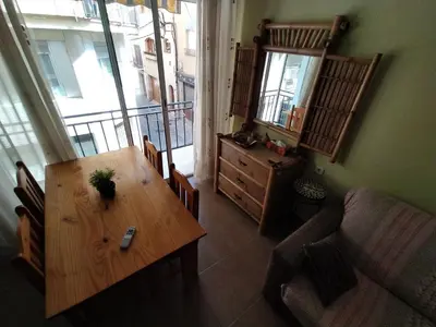 Zona de estar de Apartamento en el corazón de Blanes al lado del mar