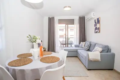 Zona de estar de Laura Modern, sunny apartment in quiet area