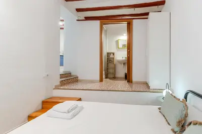 Cama o camas de una habitación en Flateli Ballesteries - 34