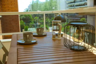 Un balcón o terraza de Pintor New modern apartment