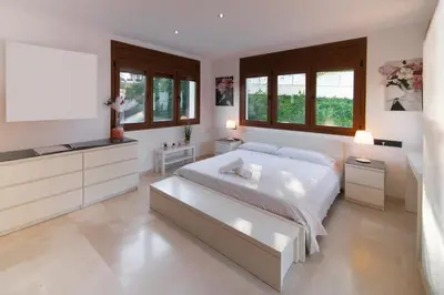 Cama o camas de una habitación en WELCS CASA 303 PDA con piscina privada