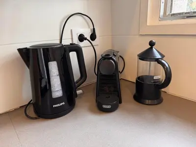 Utensilios para hacer té y café en Casa con piscina - ideal familias y grupos en Begur