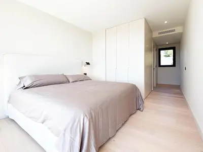 Cama o camas de una habitación en Costa Brava: Villa de lujo con piscina privada y eficiencia energética - ES-209-99