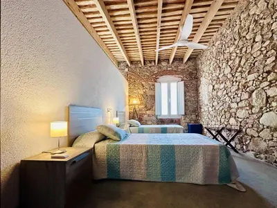Cama o camas de una habitación en Can Sala CostaBravaSi